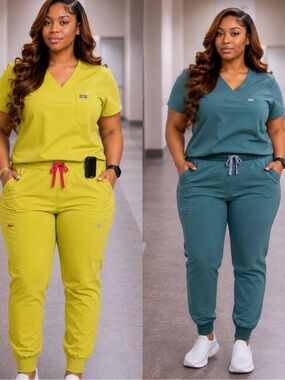 Set of two FIGS Catrina Top & Zamora Women’s Scrub Set (3XL)